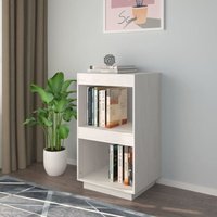 Maisonchic - Bücherregal,Standregal,Bücherschrank,Küchenregal Weiß 40x35x71 cm Massivholz Kiefer GEWBV7799095 von MAISONCHIC