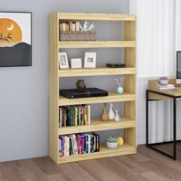 Bücherregal Küchenregal Regal für Wohnzimmer Büro und Flur 100x30x167,5 cm Massivholz Kiefer DE74532 von MAISONCHIC
