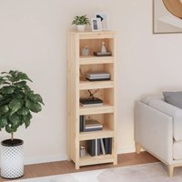 Bücherregal Küchenregal Regal für Wohnzimmer Büro und Flur 50x35x154 cm Massivholz Kiefer DE41028 von MAISONCHIC