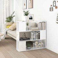 Maisonchic - Bücherregal Küchenregal Regal für Wohnzimmer Büro und Flur Hochglanz-Weiß 100x24x94 cm DE51178 von MAISONCHIC