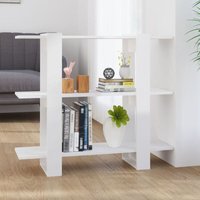 Maisonchic - Bücherregal Küchenregal Regal für Wohnzimmer Büro und Flur Hochglanz-Weiß 100x30x87 cm DE49271 von MAISONCHIC