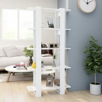Maisonchic - Bücherregal Küchenregal Regal für Wohnzimmer Büro und Flur Weiß 80x30x160 cm Holzwerkstoff DE15238 von MAISONCHIC