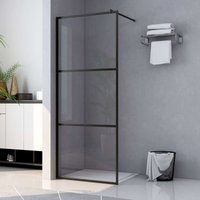 Maisonchic - Duschwand für Begehbare Dusche, Duschtrennwand, Walk-In Dusche, Glastrennwandn ESG-Klarglas Schwarz 80x195 cm KLI11349 von MAISONCHIC