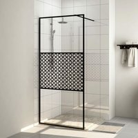 Duschwand für Begehbare Dusche,Duschtrennwand,Duschabtrennung mit Klarem esg Glas 100x195 cm CIW64644 Maisonchic von MAISONCHIC
