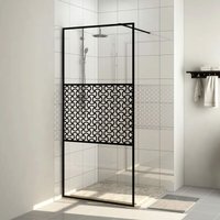 Duschwand für Begehbare Dusche,Duschtrennwand,Duschabtrennung mit Klarem esg Glas 80x195 cm CIW61847 Maisonchic von MAISONCHIC