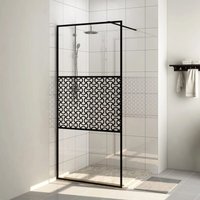 Duschwand für Begehbare Dusche,Duschtrennwand,Duschabtrennung mit Klarem esg Glas 90x195 cm CIW60919 Maisonchic von MAISONCHIC