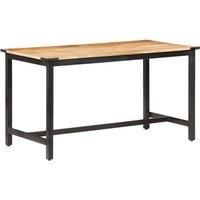 Esstisch Tisch für Wohnzimmer, Küche, Esszimmer 140 x 70 x 76 cm Raues Massivholz Mango DE86151 von MAISONCHIC