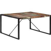 Esstisch Tisch für Wohnzimmer, Küche, Esszimmer 140x140x75 cm Altholz Massiv DE35361 von MAISONCHIC