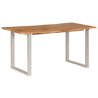 Esstisch Tisch für Wohnzimmer, Küche, Esszimmer 160x80x76 cm Massivholz Akazie DE19304 von MAISONCHIC