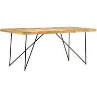 Esstisch Tisch für Wohnzimmer, Küche, Esszimmer 180×90×76 cm Mango Massivholz DE19324 von MAISONCHIC