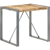 Esstisch Tisch für Wohnzimmer, Küche, Esszimmer 80x80x75 cm Raues Mangoholz DE24396 von MAISONCHIC