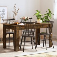 Esstisch Tisch für Wohnzimmer, Küche, Esszimmer Räuchereiche 140x74,5x76 cm Holzwerkstoff DE45065 von MAISONCHIC