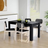 Esstisch Tisch für Wohnzimmer, Küche, Esszimmer Schwarz 140x74,5x76 cm Holzwerkstoff DE74351 von MAISONCHIC