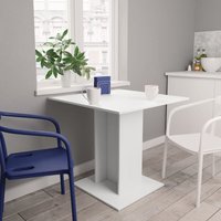 Maisonchic - Esstisch Tisch für Wohnzimmer, Küche, Esszimmer Weiß 80x80x75 cm Holzwerkstoff DE31938 von MAISONCHIC