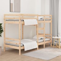 Etagenbett Bett für Schlafzimmer Bettgestell 90x190 cm Massivholz Kiefer DE53735 von MAISONCHIC