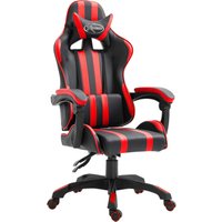 Gaming-Stuhl Schreibtischstuhl Chefsessel Rot Kunstleder DE63310 von MAISONCHIC