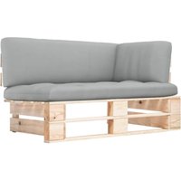Garten-Paletten-Ecksofa Gartensofa Loungesofa Couch Modern Imprägniertes Kiefernholz DE66525 von MAISONCHIC