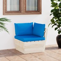 Garten-Paletten-Ecksofa Gartensofa Loungesofa Couch Modern mit Kissen Imprägniertes Fichtenholz DE74234 von MAISONCHIC