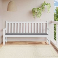 Gartenbank-Auflage Ruhebank Gartenstuhl Grau 200x50x3 cm Oxford-Gewebe XZZZ188248 BonneVie von JINLEFU