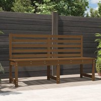 Maisonchic - Gartenbank Ruhebank Gartenstuhl Honigbraun 157,5 cm Massivholz Kiefer XZZZ381352 von MAISONCHIC