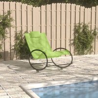 Maisonchic - Gartenliege Sonnenliege Relaxliege für Garten, Balkon und Terrrasse mit Kissen Stahl und Textilene Grün DE92502 von MAISONCHIC