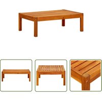The Living Store Gartentisch 85x57x29 cm Massivholz Akazie - Holztisch - Gartentisch - Esszimmertisch - Balkontisch - Terrassentisch von LES TENDANCES