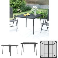 Maisonchic - Gartentisch,Terrassentisch,Gartenmöbel,Balkontisch Anthrazit 100x100x72 cm Stahlgitter VMEC792086 von MAISONCHIC