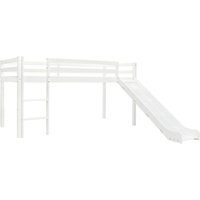 Maisonchic - Kinderhochbett-Rahmen mit Rutsche Doppelbett Bett für Schlafzimmer & Leiter Kiefernholz 97x208cm DE40612 von MAISONCHIC
