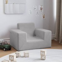 Maisonchic - Kindersofa Sofa Loungesofa Couch Modern Hellgrau Weich Plüsch DE29133 von MAISONCHIC
