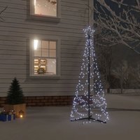 LED-Weihnachtsbaum,Outdoor-Lichterketten,Weihnachtsschmuck/Weihnachtsdekoration Kegelform Kaltweiß 200 LEDs 70x180 cm CIW63622 Maisonchic von MAISONCHIC