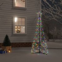 LED-Weihnachtsbaum，Outdoor-Lichterketten，Weihnachtsschmuck/Weihnachtsdekoration Kegelform Mehrfarbig 200 LEDs 70x180 cm CIW43951MaisonChic von MAISONCHIC