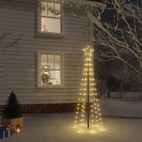 LED-Weihnachtsbaum,Outdoor-Lichterketten,Weihnachtsschmuck/Weihnachtsdekoration mit Erdnägeln Warmweiß 108 LEDs 180 cm CIW63160 Maisonchic von MAISONCHIC
