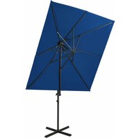 Ampelschirm,Sonnenschirm,Gartenschirm,Marktshirme mit Lüftung Azurblau 250x250 cm VMEC809451 Maisonchic von MAISONCHIC