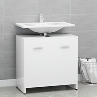 Maisonchic - Badezimmerschrank,Badschrank,Aufbewahrungsschrank Weiß 60x33x61 cm Holzwerkstoff VCWS939513 von MAISONCHIC