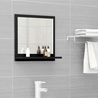 Maisonchic - Badspiegel,Wandspiegel,Badzimmer Spiegel Schwarz 40x10,5x37 cm Holzwerkstoff AGHDE730812 von MAISONCHIC