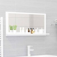 Badspiegel,Wandspiegel,Badzimmer Spiegel Weiß 80x10,5x37 cm Holzwerkstoff AGHDE337234 Maisonchic von MAISONCHIC