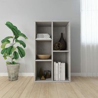 Maisonchic - Bücherregal/Sideboard, Standregal, Aufbewahrungsregal, Bücherschrank für Wohnzimmer Betongrau 50x25x80 cm Holzwerkstoff OQN11529 von MAISONCHIC