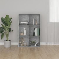 Bücherregal/Sideboard Anrichte,Beistellschrank fuer Flur,Kueche,Kommode Betongrau 66x30x97,8 cm Holzwerkstoff Maisonchic 66471 von MAISONCHIC