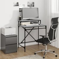 Computertisch,Schreibtisch,Bürotisch Grau Sonoma 80x50x90 cm Holzwerkstoff und Eisen VMEC114512 Maisonchic von MAISONCHIC