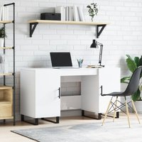 Maisonchic - Computertisch,Schreibtisch,Bürotisch Hochglanz-Weiß 140x50x75 cm Holzwerkstoff VMEC230053 von MAISONCHIC