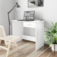 Computertisch,Schreibtisch,Bürotisch Weiß 100x50x76 cm Holzwerkstoff VMEC565360 Maisonchic von MAISONCHIC