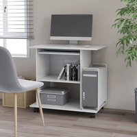 Maisonchic - Computertisch,Schreibtisch,Bürotisch Weiß 80x50x75 cm Holzwerkstoff VMEC819338 von MAISONCHIC