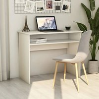 Computertisch,Schreibtisch,Bürotisch Weiß 90x50x74 cm Holzwerkstoff VMEC522564 Maisonchic von MAISONCHIC