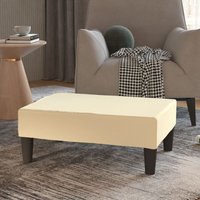 Maisonchic - Fußhocker,Fußschemel,Sitzhocker Creme 78x56x32 cm Kunstleder CIW59086 von MAISONCHIC