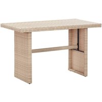 Maisonchic - Gartentisch,Terrassentisch,Gartenmöbel,Balkontisch Beige 110 x 60 x 67 cm Poly Rattan VMEC847288 von MAISONCHIC