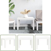 The Living Store - Gartentisch Weiß 59x47x40 cm pp - Gartentisch - Weißer Gartentisch - Esstisch Im Freien - Balkontisch - Terrassetisch von THE LIVING STORE