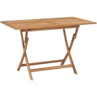 Klappbarer Gartentisch,Camping Klapptisch,Terrassentisch 120x70x75 cm Teak Massivholz VMEC747297 Maisonchic von MAISONCHIC