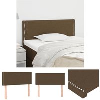 Maisonchic - Kopfteil Betthaupt Bett-Kopfteil Dekorative Wandpaneel Dunkelbraun 80x5x78/88 cm Stoff RXJNX3687655 von MAISONCHIC