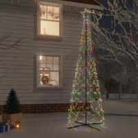 LED-Weihnachtsbaum,Outdoor-Lichterketten,Weihnachtsschmuck/Weihnachtsdekoration Kegelform Mehrfarbig 500 LEDs 100x300 cm CIW97936 Maisonchic von MAISONCHIC