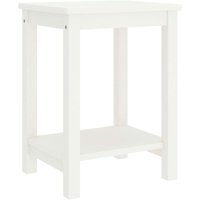 Nachttisch,Nachtschrank,Beistelltisch,Nachtkommode Weiß 35x30x47 cm Massivholz Kiefer -11257 - Weiß von MAISONCHIC